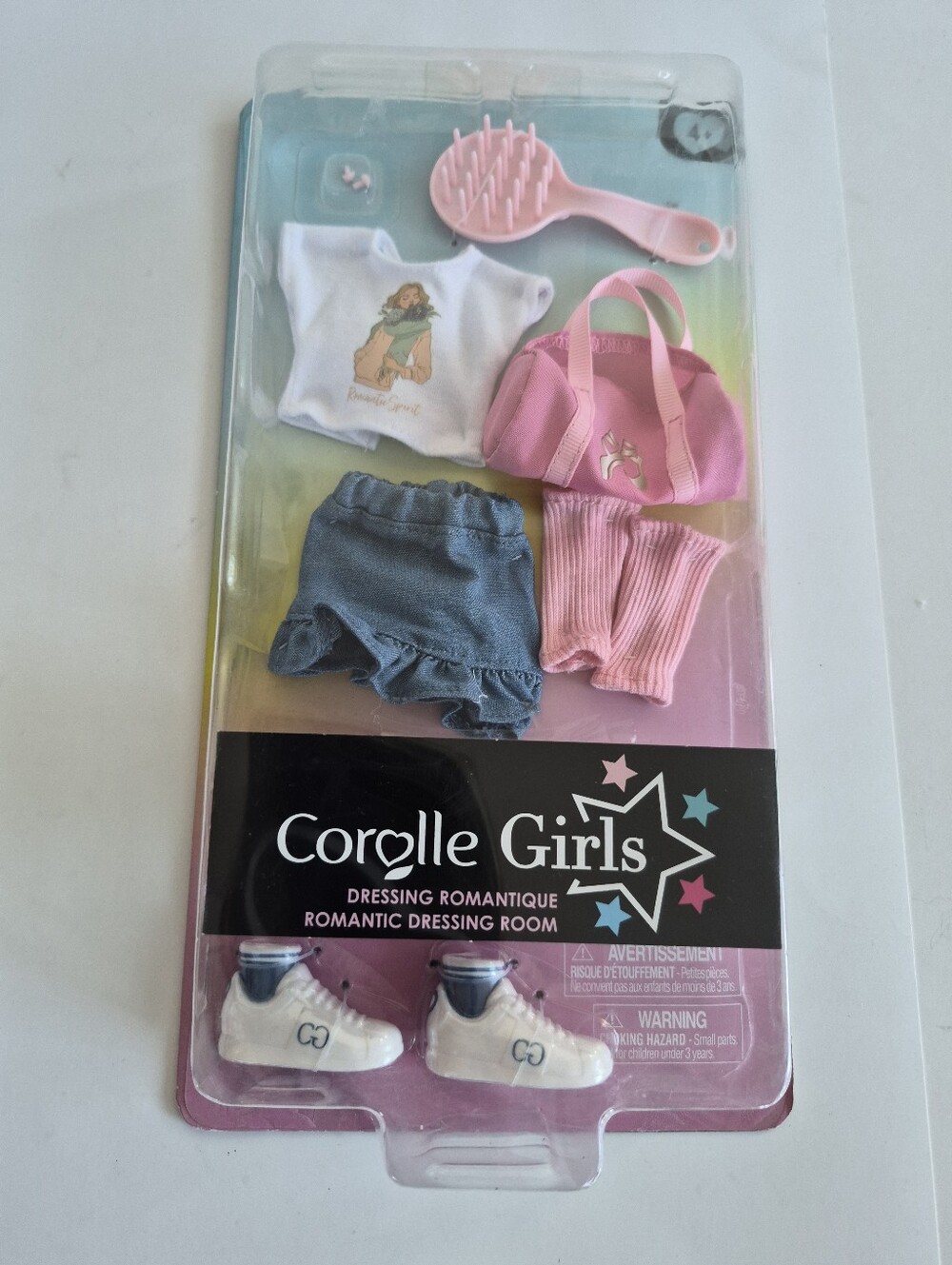Corolle Girls Romantic Dressing Dance Bag Dress & Accessories Doll Clothes New